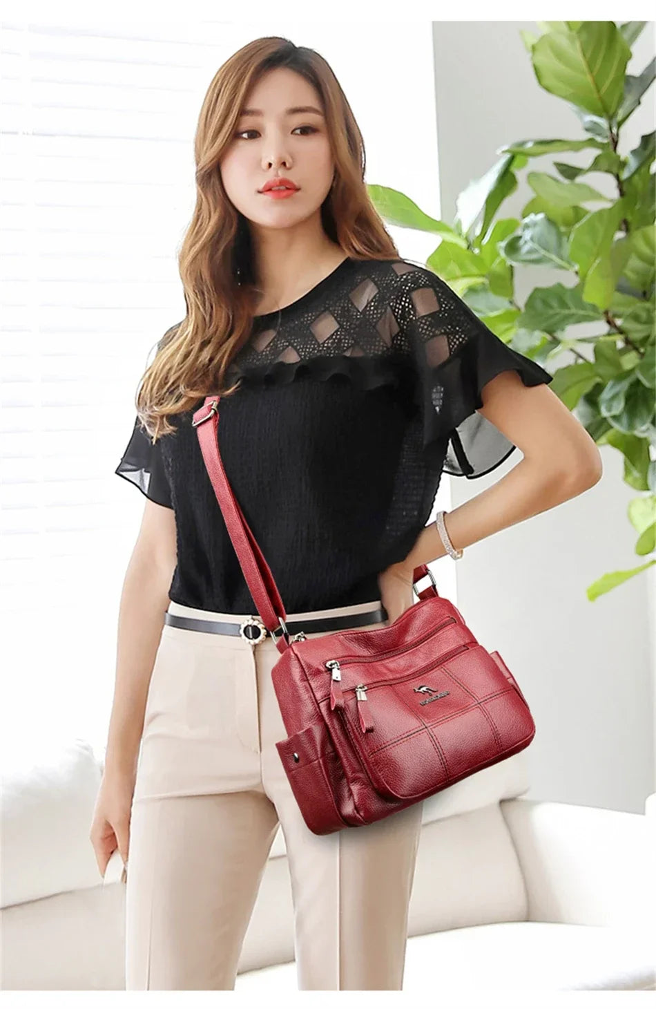 Genuine Brand PU Leather Sac Luxury Handbags Women Bags Designer Shoulder Crossbody Hand Bags for Women Purses and Handbags