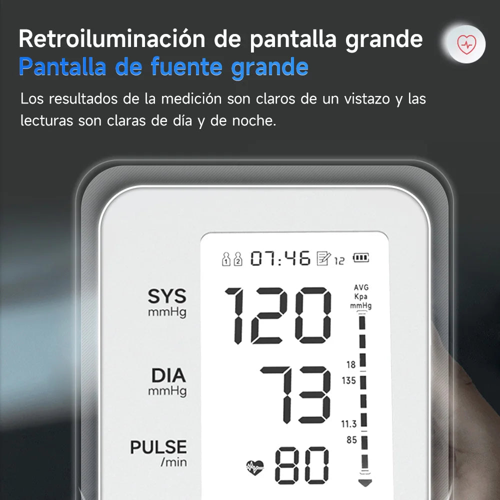 Yongrow Portable Digital Upper Arm Blood Pressure Monitor Measurement Tool Tonometer Sphygmomanometer