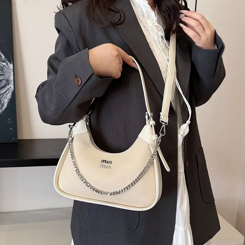 2025 EarlySpring New Simple and Casual Fashion Women's Armpit Handbag High-end and Trendy ShoulderBag for Style-conscious Ladies