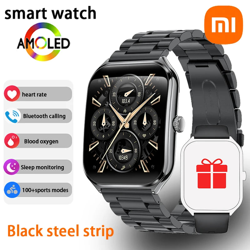 Xiaomi New Ultra Thin Smart Watch Men 1.96" AMOLED 360*360 HD Pixel Display always Show Time Call Reminder Smartwatch Ladies
