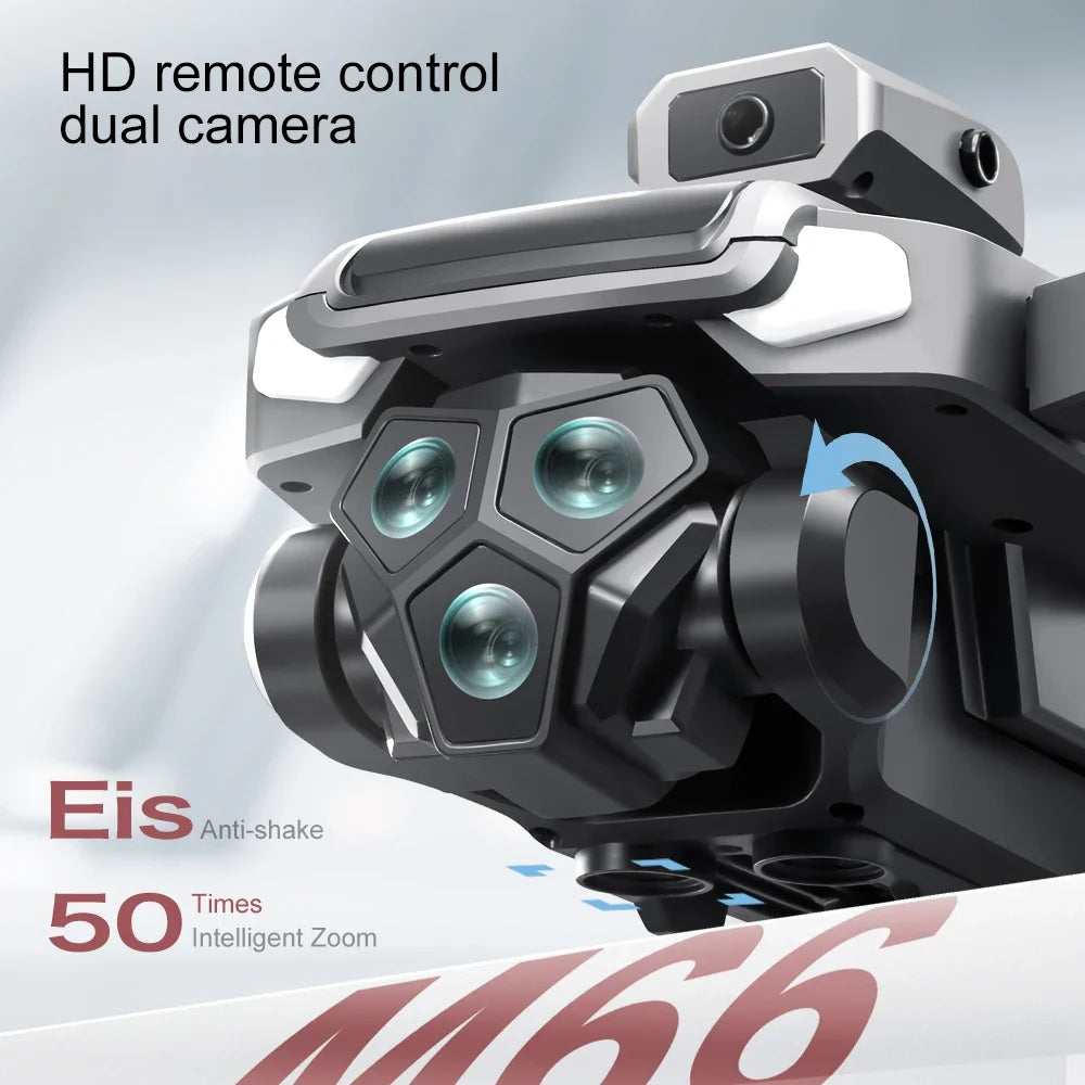2025 New M66 Drone 4K HD Aerial Photography Camera Drone with Screen Omnidirectional Obstacle Avoidance Drone RC