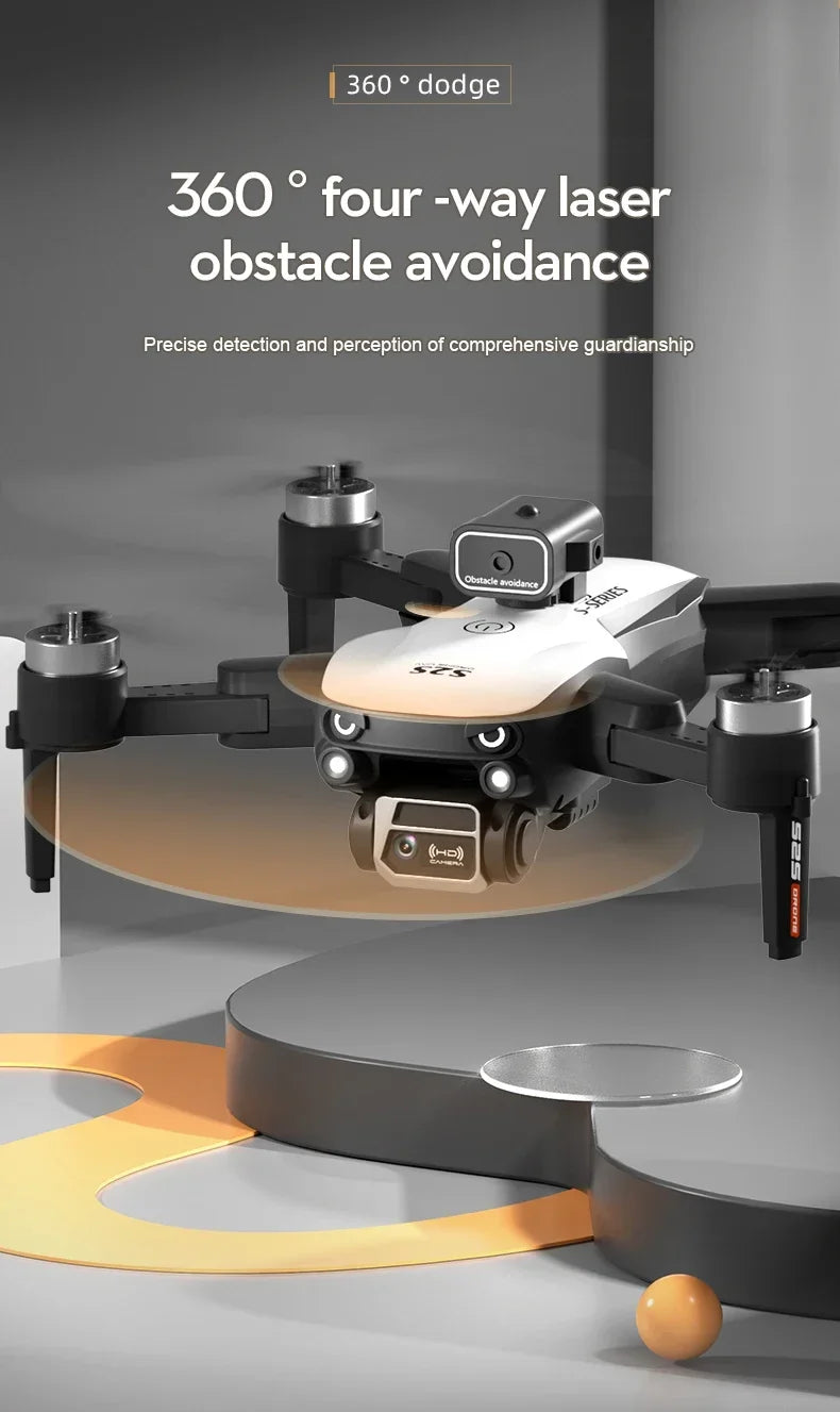 New S2S Mini Drone Profesional 8K HD Camera Fly 25Min Obstacle Avoidance Brushless Foldable Quadcopter Optical for Xiaomi