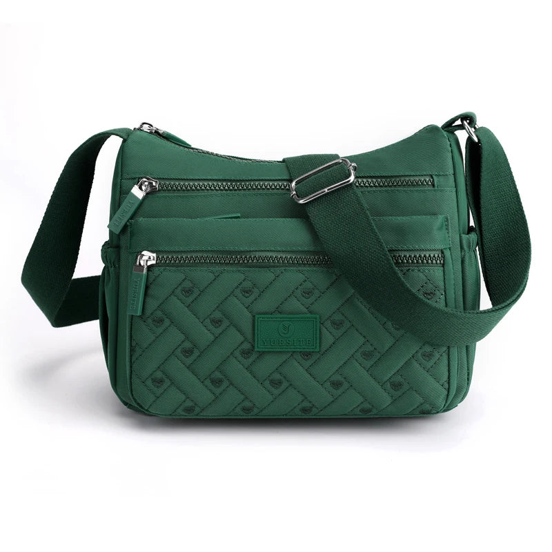 Ladies' Shoulder Bag - Adjustable Shoulder Strap, Zipper Closure