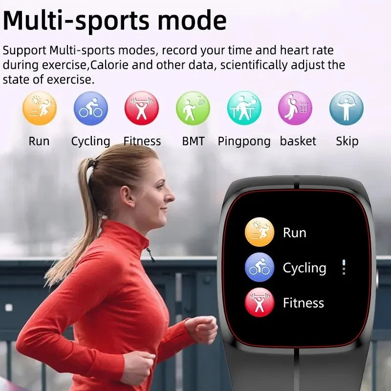 Medical Grade Smart Watch Air Pump Airbag Precise Sphygmomanometer Heart Rate Thermometer Monitor Wristband Elderly Health Watch