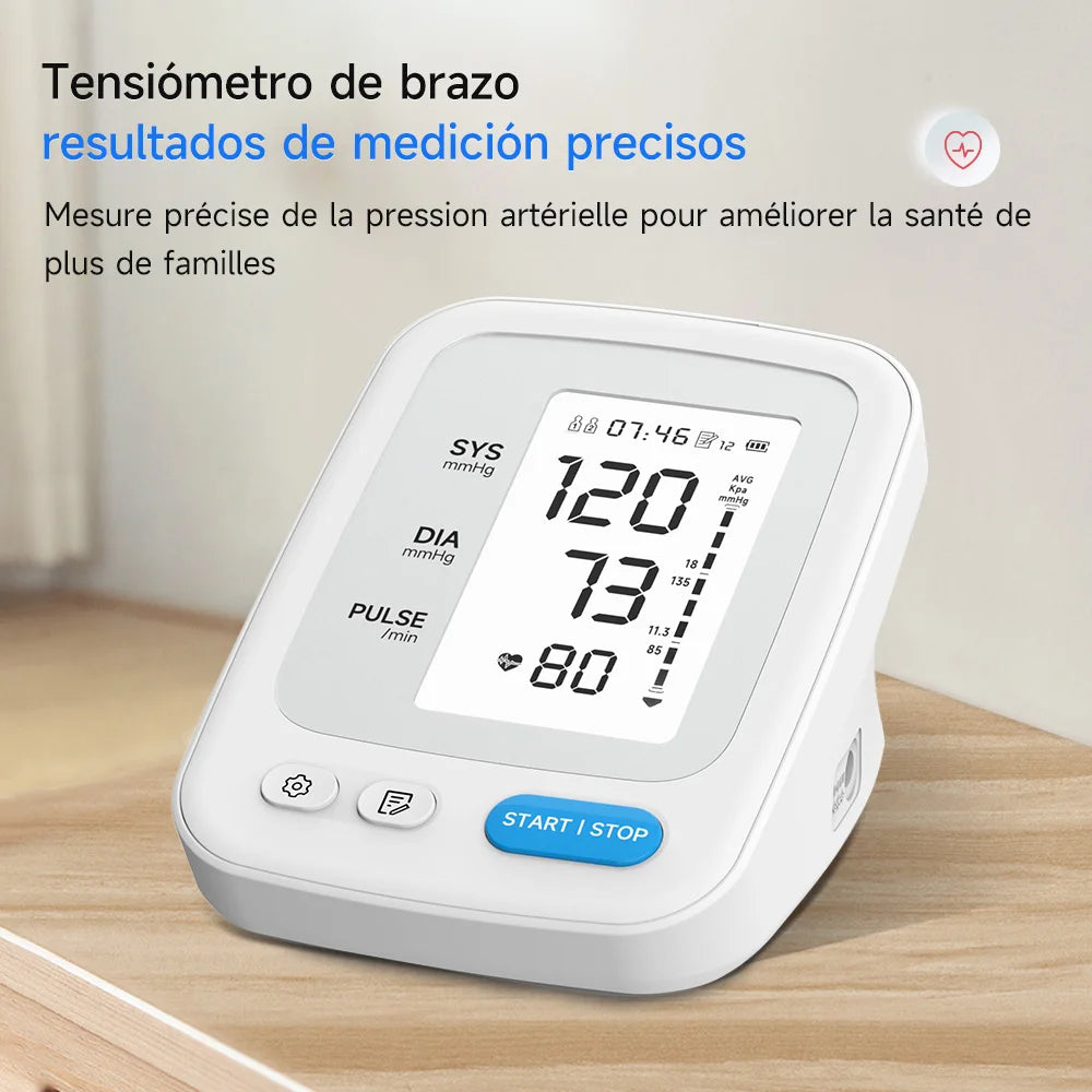 Yongrow Portable Digital Upper Arm Blood Pressure Monitor Measurement Tool Tonometer Sphygmomanometer