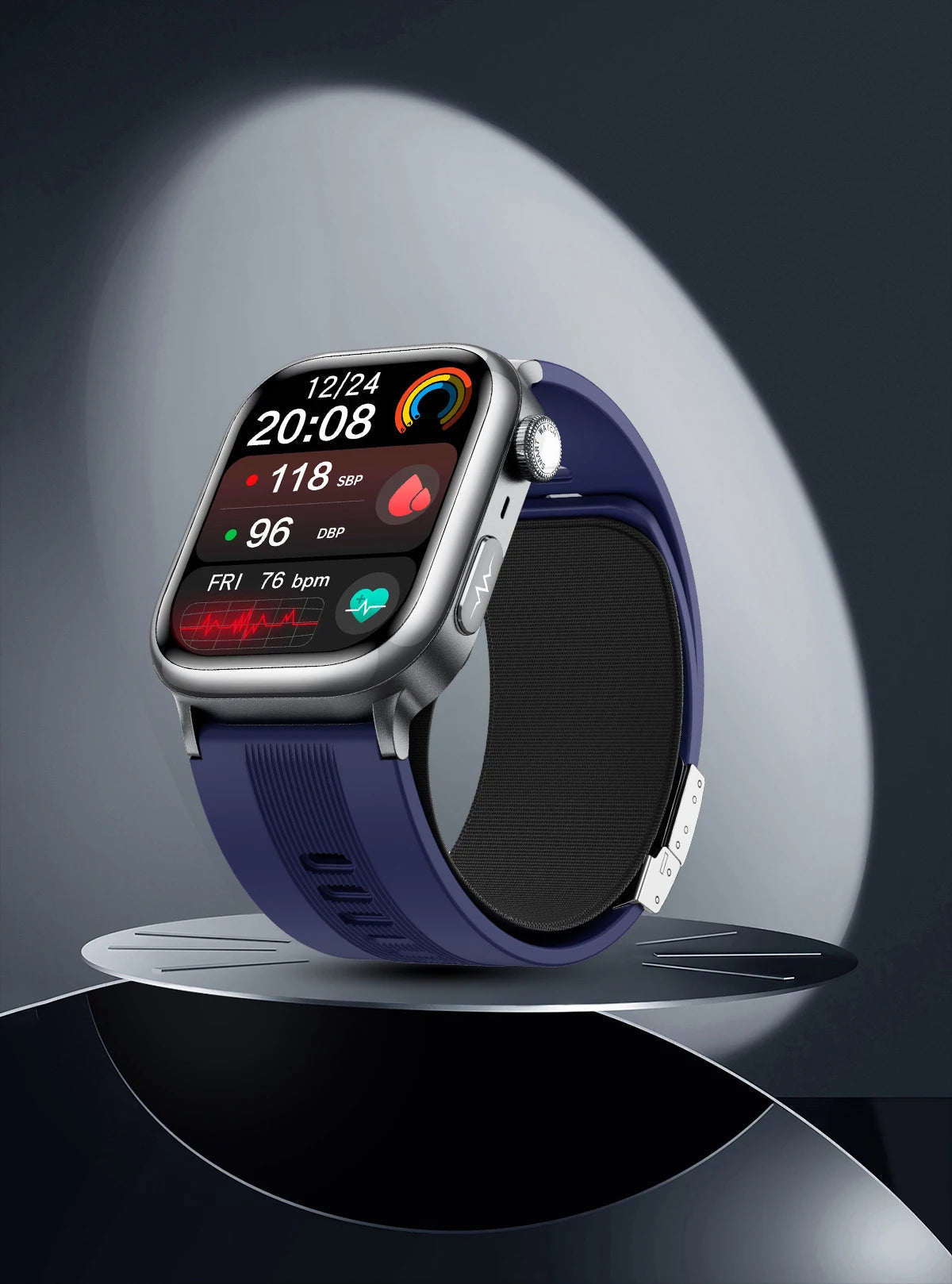 2025 New High-end Air Pump Lipid Smart Watch Men ECG+PPG Precise Blood Pressure Heart Rate BT Call NFC Health Watches