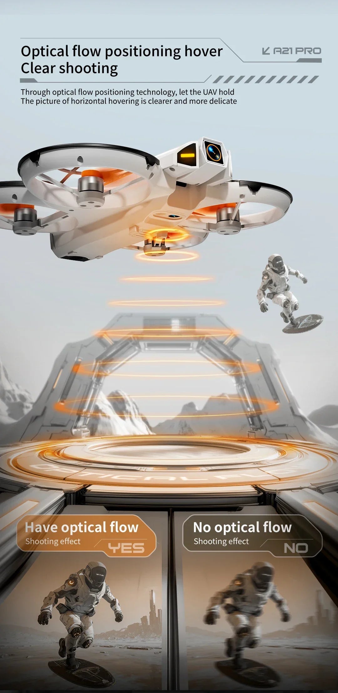 Professional Drone FPV 8K HD Dual Camera A21 PRO Brushless Motor Obstacle Avoidance Optical Flow Hovering Stabilization UFO Quad
