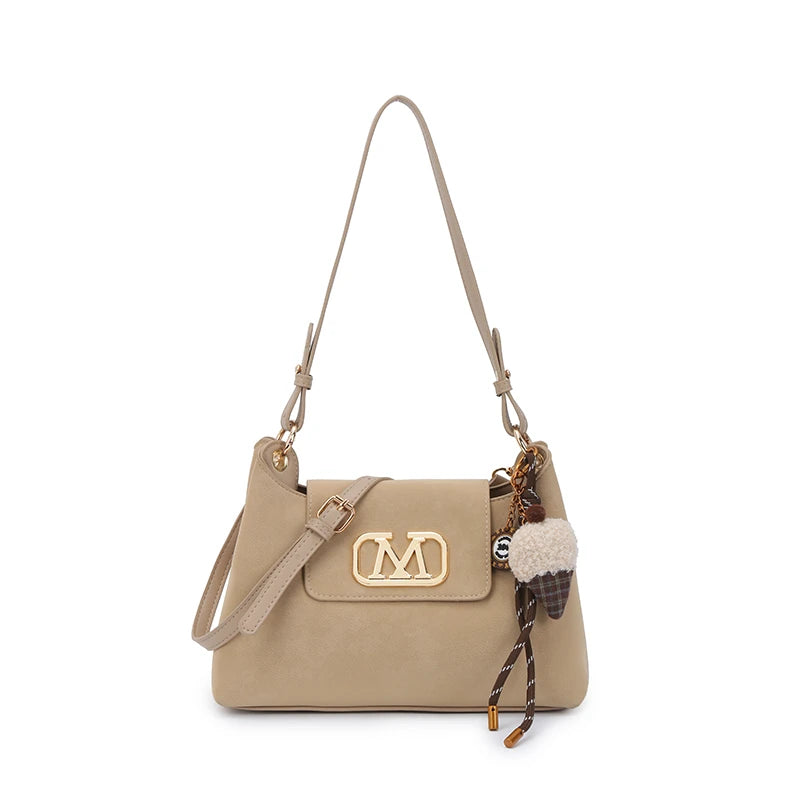 High-Quality Leather Shoulder Bag for Ladies, Women's Handbag by Famous Designer, Popular Classic Tote Elegant Style