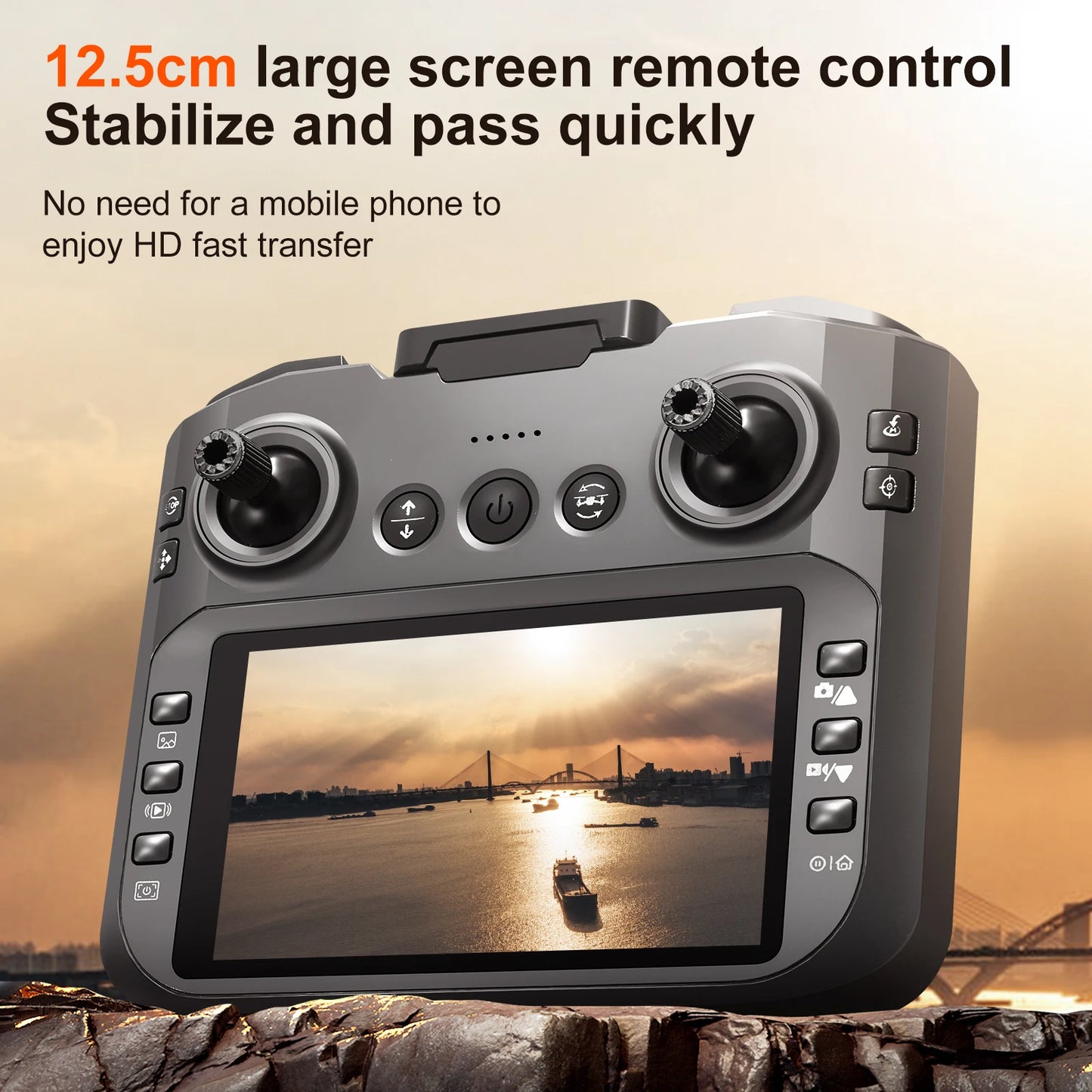 2025 S156 Mini Drone 8K HD Aerial Photography Dual-Camera Dron With Screen Omnidirectional Brushless Motor Drone RC