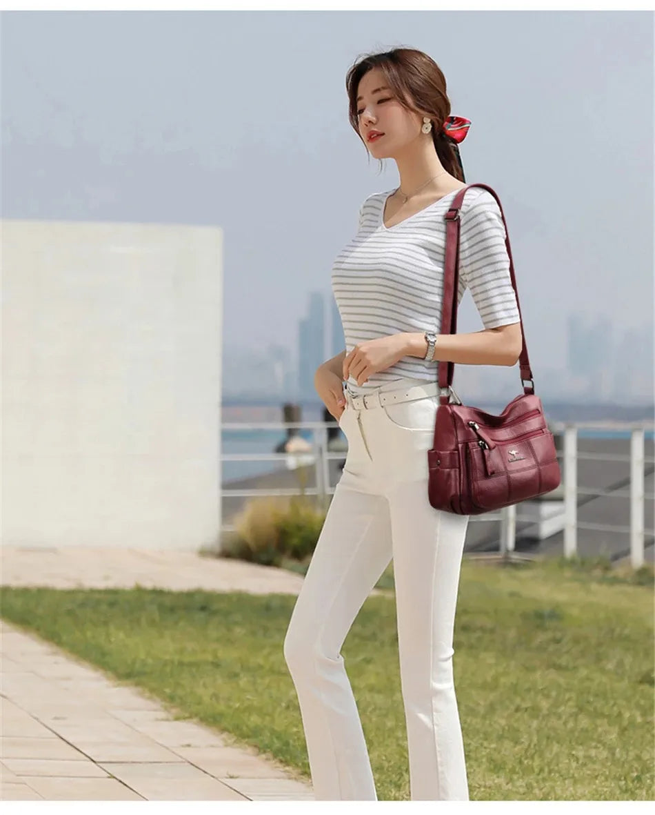 Genuine Brand PU Leather Sac Luxury Handbags Women Bags Designer Shoulder Crossbody Hand Bags for Women Purses and Handbags