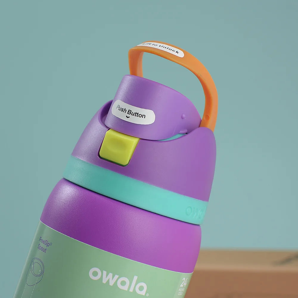 NEW Original Owala Insulated Stainless Steel Water Bottle with Straw, BPA-Free Sports Water Bottle
