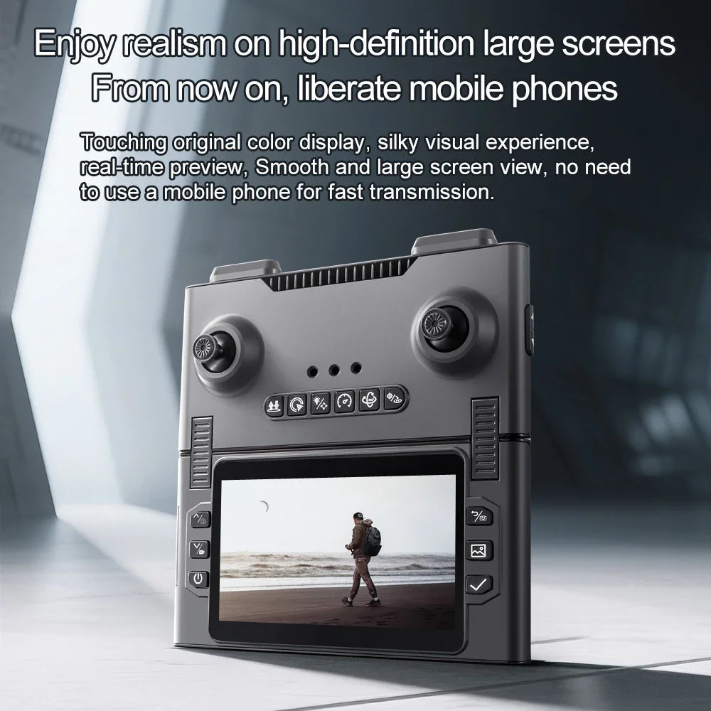 2025 New M66 Drone 4K HD Aerial Photography Camera Drone with Screen Omnidirectional Obstacle Avoidance Drone RC