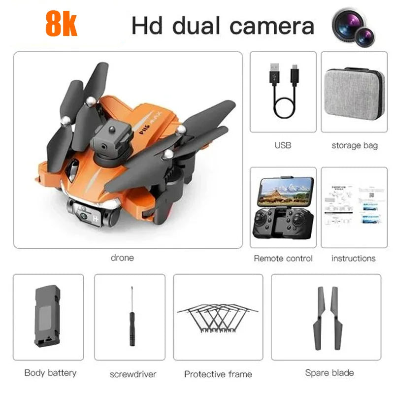 VIVO P11 Max Drone 8K 5G GPS Professional HD Aerial Photography Dual Camera Obstacle Avoidance Brushless Quadrotor 1000M