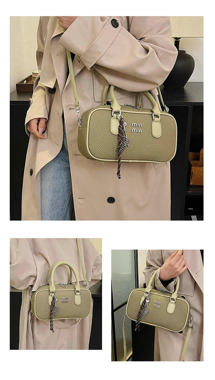 Practical Messenger Bag Ladies Handbag In Durable Leather - Fashionable Tote Bag By Luxury Designer Classic