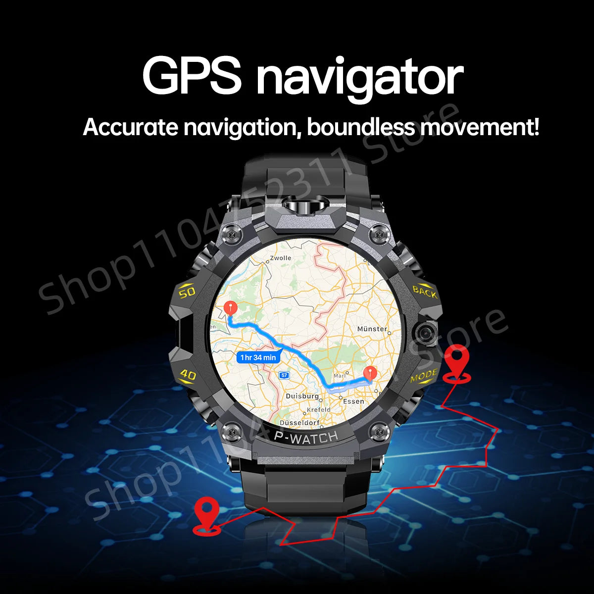 5g Full Netcom Smartwatch 1.508 inch Amoled HD Screen inset 4g/5g Sim Card GPS WIFI IP68 Waterproof Swimming Sport Smart Watch