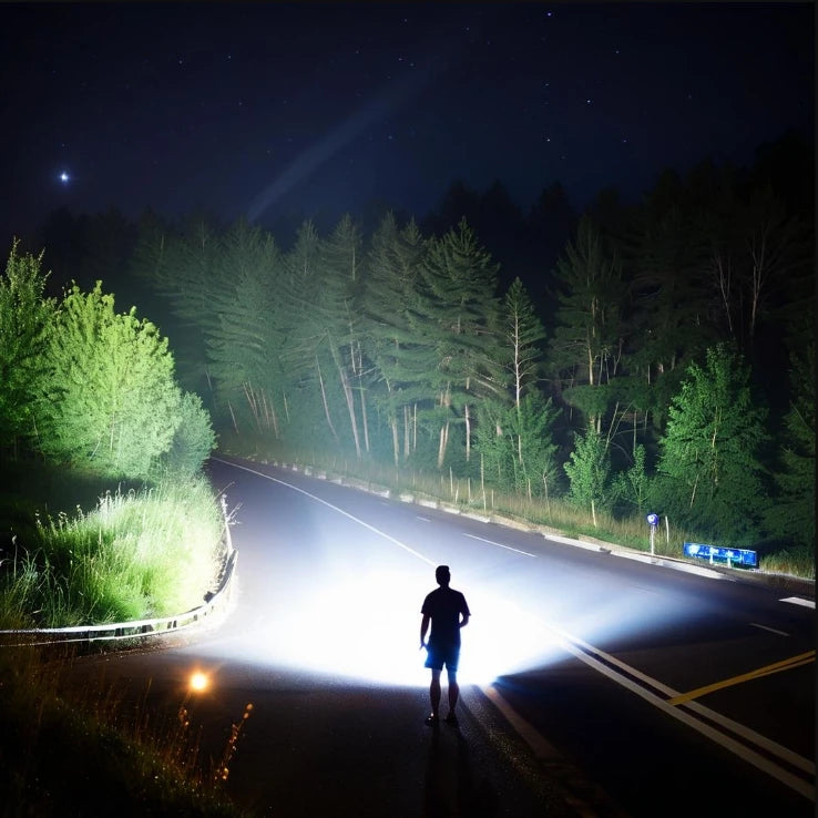 2025 Ultra Powerful Windproof Fire Starting Flashlight Rechargeable High Power Torch Focused Light Source Can Light A Flame Lantern