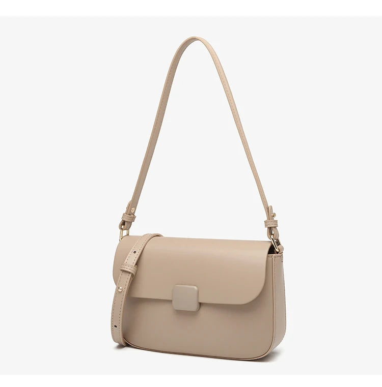 Luxury handbags female crossbody bags Tofu small square shoulder bag, Women bags new fashion 2025 genuine cowhide leather satchel
