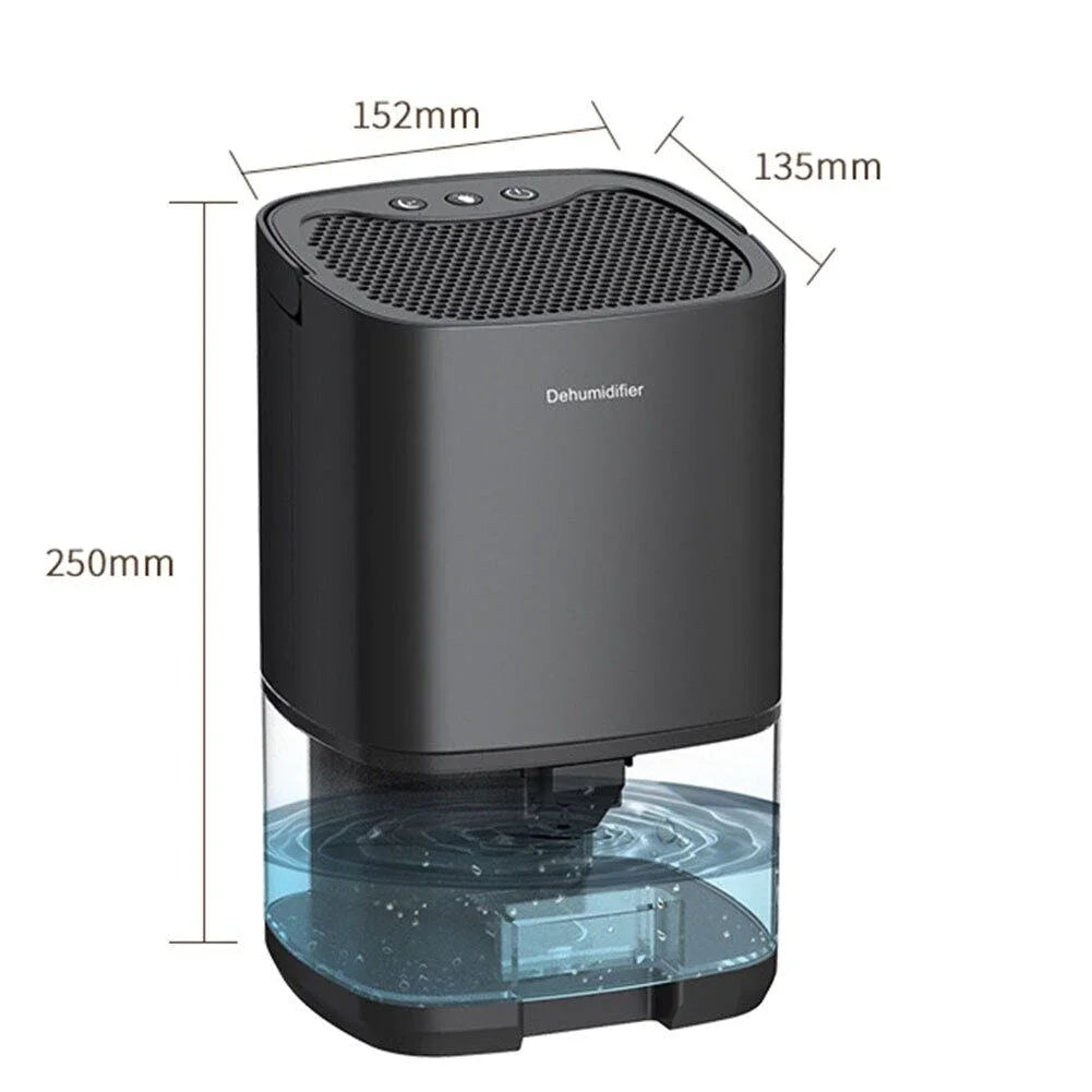 Smart Air Purifier Portable Silent Dehumidifier Home Dehumidifier Dryer Bedroom Office Kitchen Deodorizer Dryer US Plug