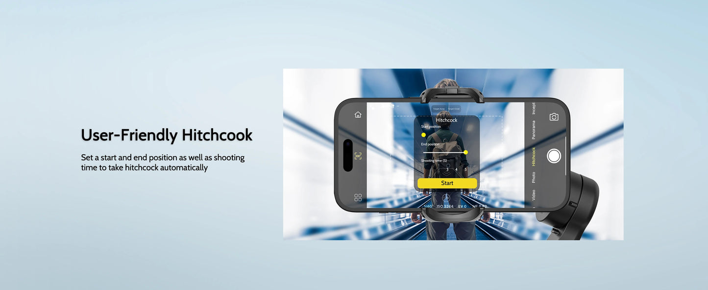 AOCHUAN Smart XPro Smartphone 3 Axis Gimbal Stabilizer For iPhone and Android Smartphone Shooting Video with Fill light Effects