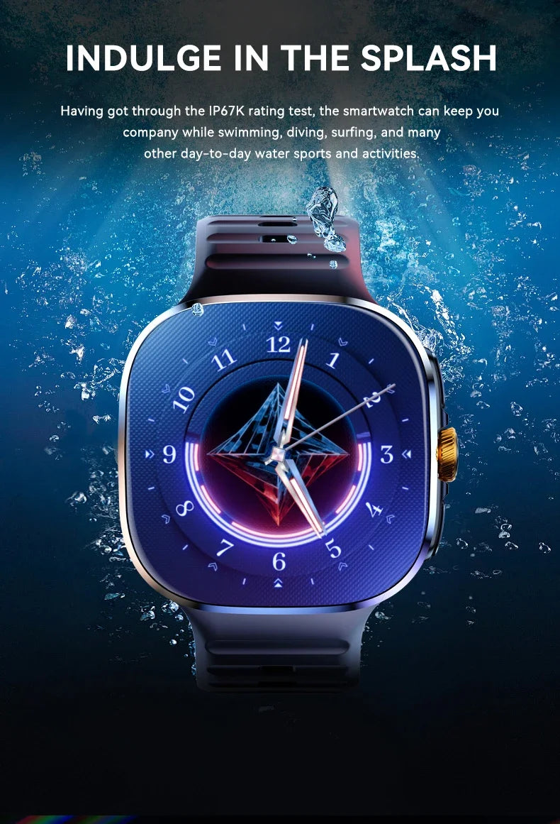 2025 M99 5G Smart Watch: Android 10.0, 9MP Rotary Camera, 256GB Storage, GPS/NFC, 1.95" AMOLED Screen