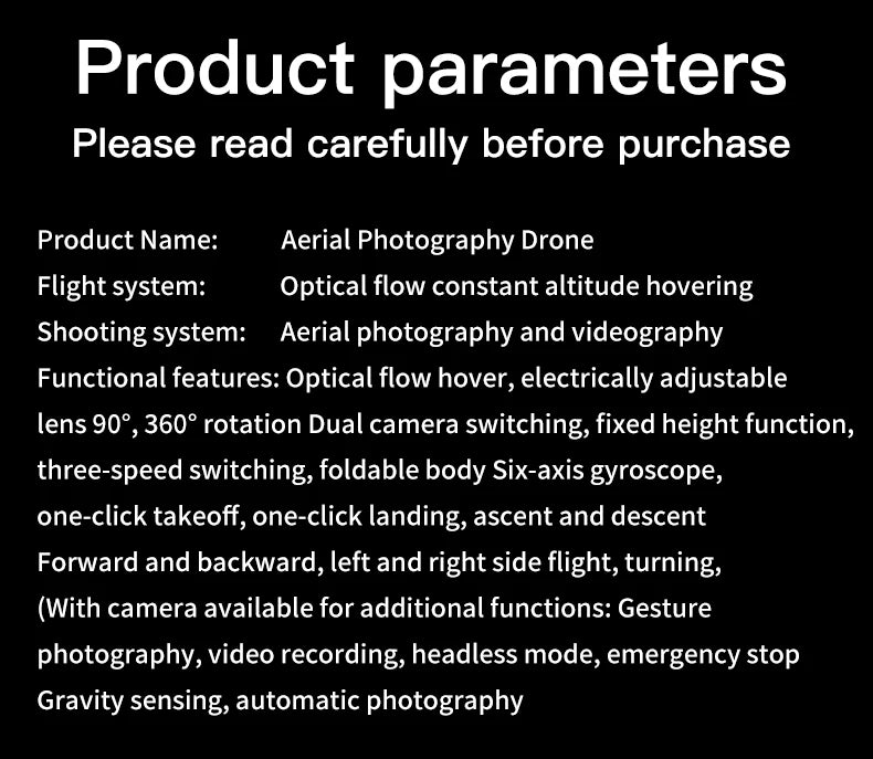 New H21/H20 Drone 8K HD Professional 90° ESC Camera Brushless Motor Optical Flow Hovers Quadcopter Drones