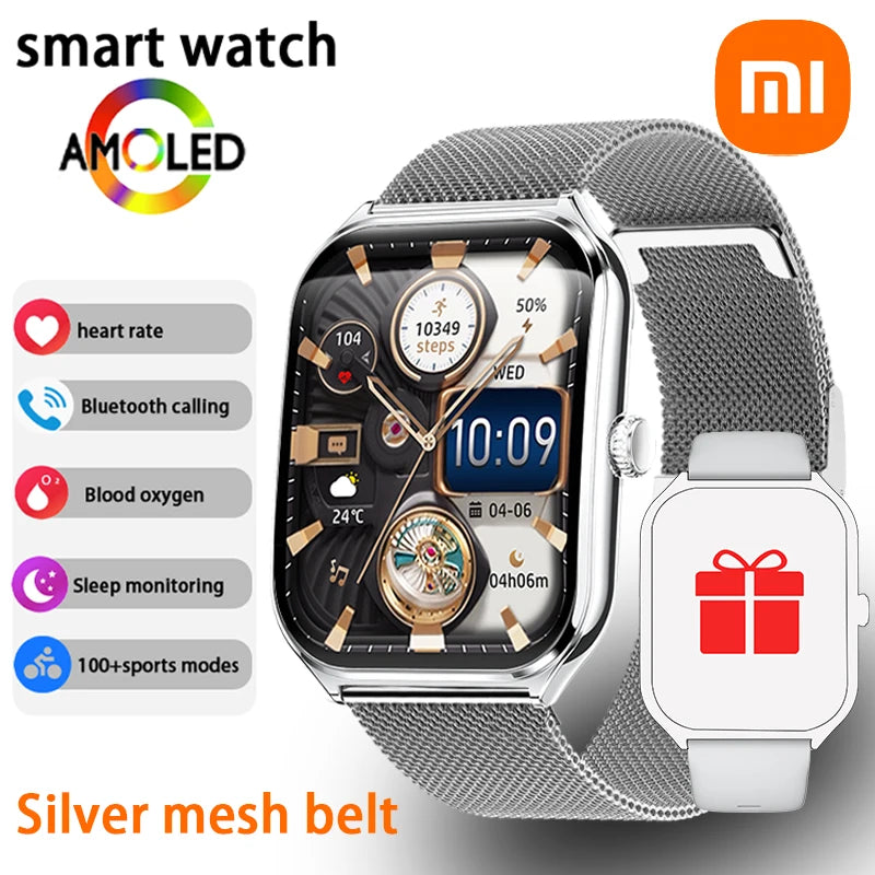 Xiaomi New Ultra Thin Smart Watch Men 1.96" AMOLED 360*360 HD Pixel Display always Show Time Call Reminder Smartwatch Ladies