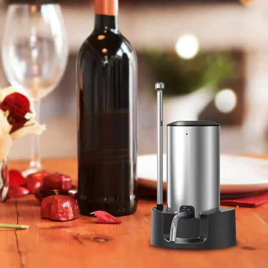 Intelligent Electric Wine Aerator and Dispenser with TYPE-C Rechargeable Function - Stylish Tool for Perfect Wine Pouring