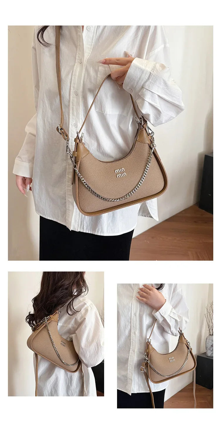 2025 EarlySpring New Simple and Casual Fashion Women's Armpit Handbag High-end and Trendy ShoulderBag for Style-conscious Ladies