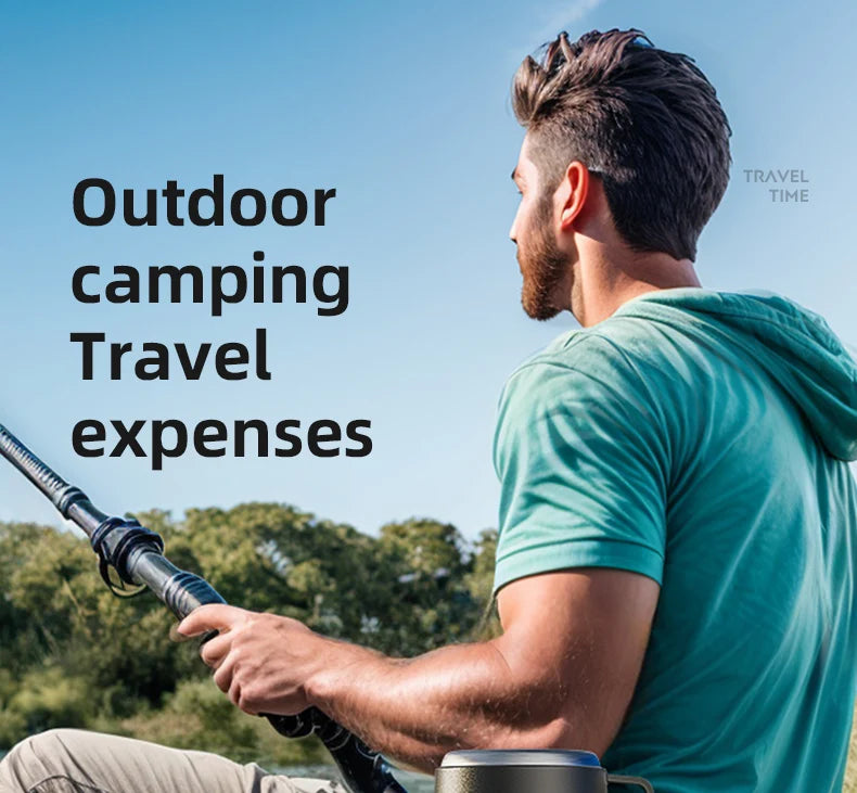 Stainless Steel Thermos Bottle with Handle Outdoor Portable Large Capacity Thermal Water Bottle ,Keep Hot and Cold for 72H