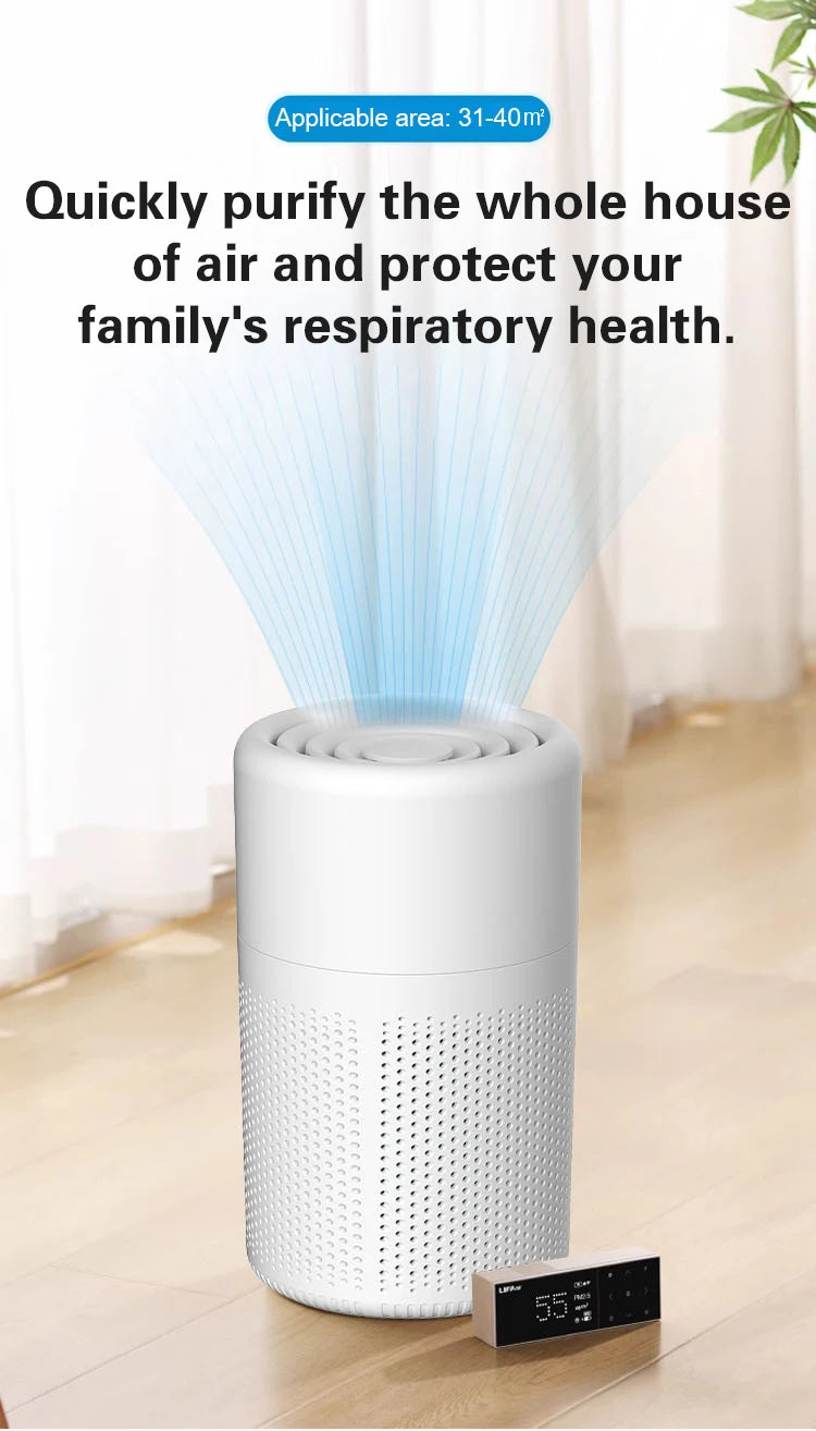 Air Purifiers Home Remove Smoke Odor Formaldehy Air Cleaner HEPA Filter PM 2.5 Air Freshener for Car Bedroom Small Air Purifier
