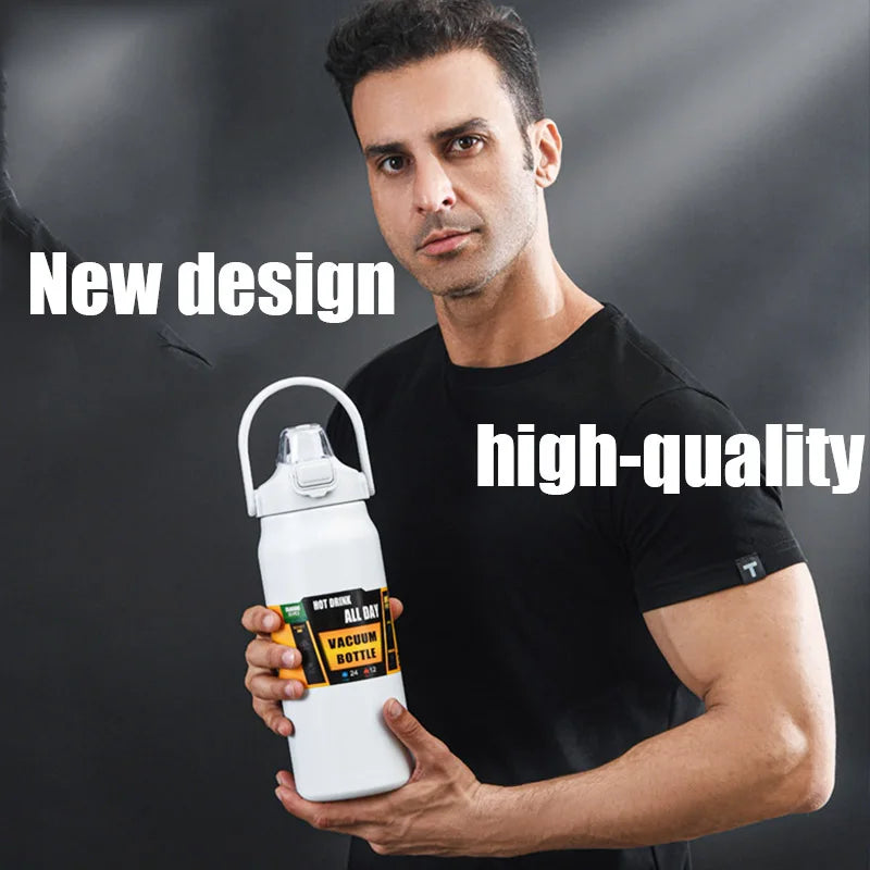 1500ML Stainless Steel Thermo Bottle Portable Thermos Large Capacity
