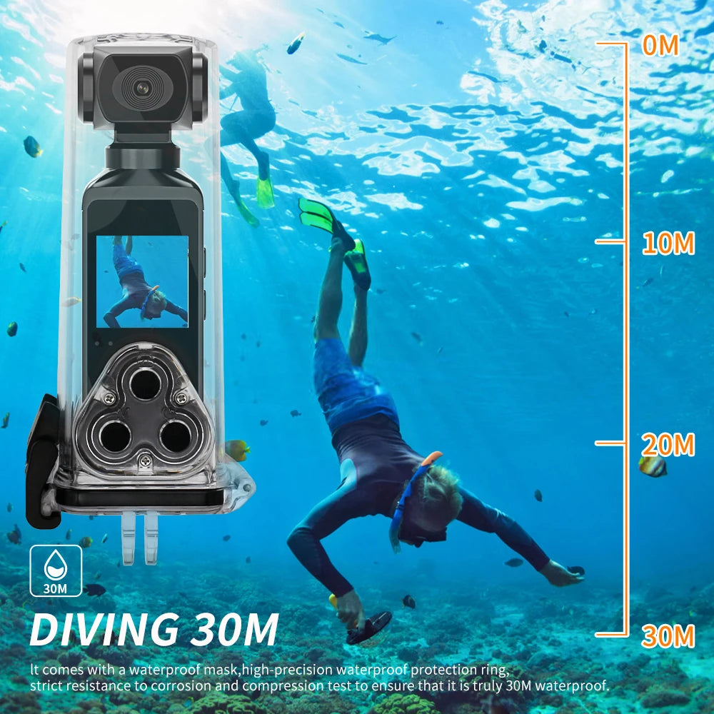 4K Pocket Camera 1080P WiFi Full HD Pocket Camera 270 Rotatable Mini Outdoor Sport DV With Waterproof Case Video Camcorders Gift