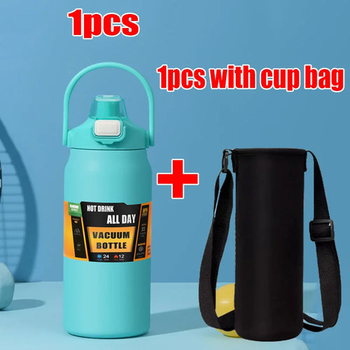 1500ML Stainless Steel Thermo Bottle Portable Thermos Large Capacity