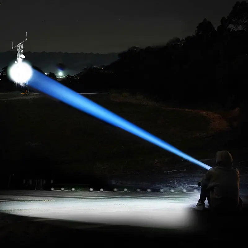 2025 Ultra Powerful Windproof Fire Starting Flashlight Rechargeable High Power Torch Focused Light Source Can Light A Flame Lantern