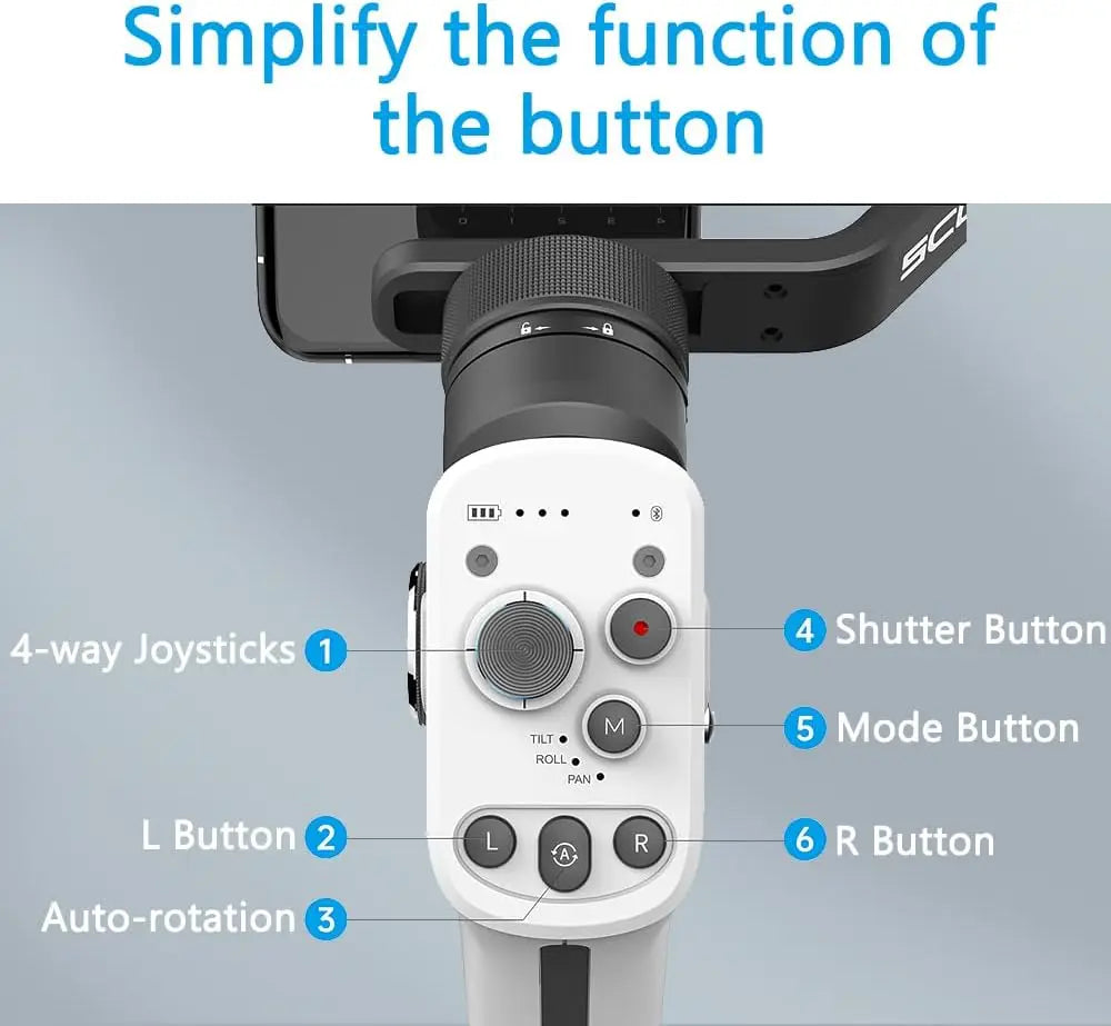 FeiyuTech SCORP Mini P 3-Axis Smartphone Gimbal Stabilizer 360° Rotation Anti-shake Handheld Gimbal Stabilizer