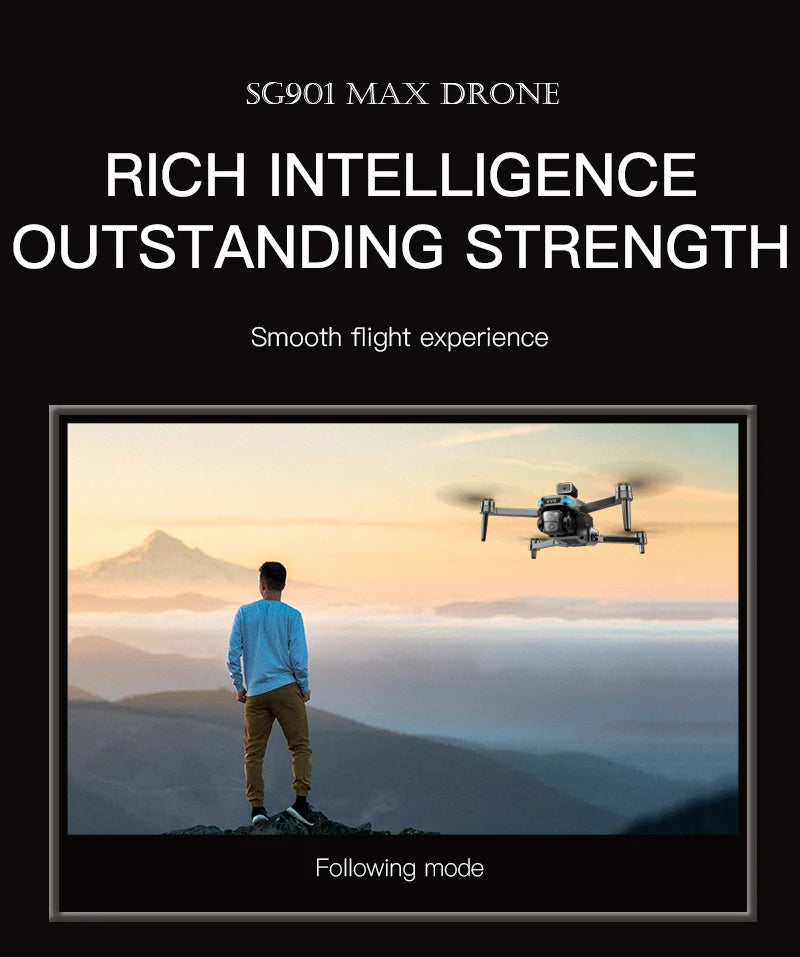New SG901 MAX GPS Drone Professional 8K Camera Aerial FPV Brush Avoiding Obstacle with Large Screen Remote Control Folding Drone