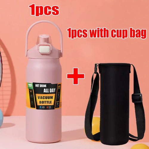1500ML Stainless Steel Thermo Bottle Portable Thermos Large Capacity