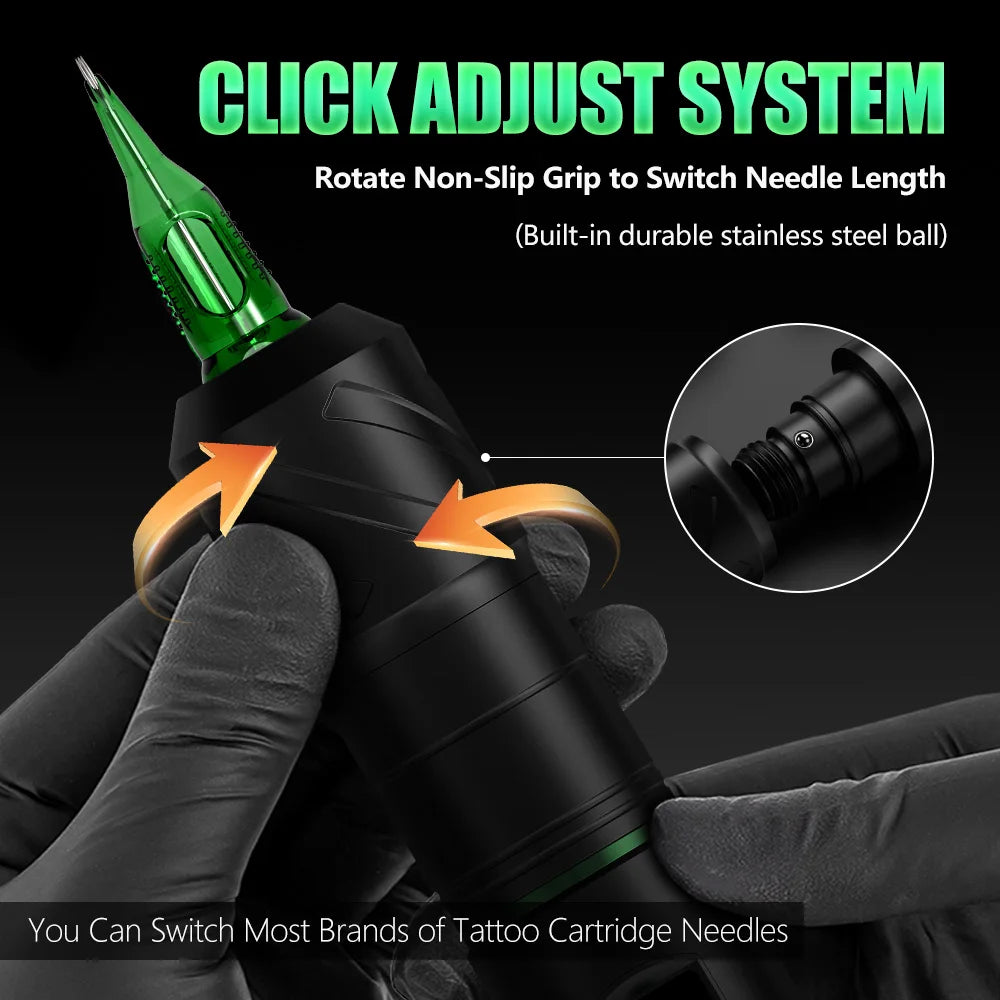Tattoo Kit T-Rex Cordless Tattoo Machine Kit Permanent Makeup Tattoo Machine Kit Tattoo Pen Kit Beginner Tattoo Complete Kit