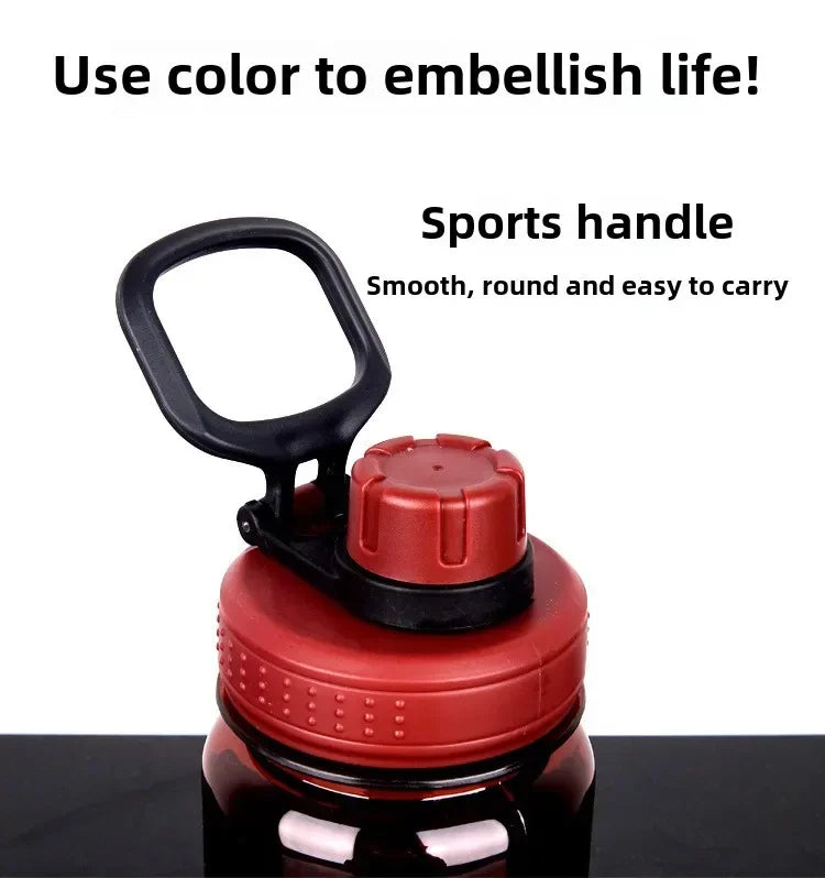 1000ml Sports Water Bottle Portable Leakproof Large Capacity Travel Kettle Lightweight Plastic Water Jugs Creative Space Cup