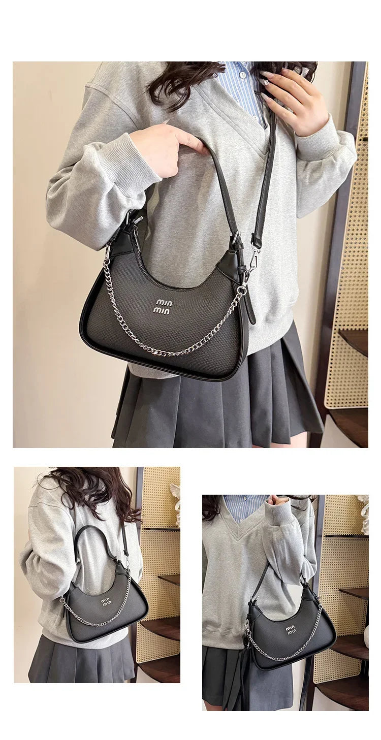 2025 EarlySpring New Simple and Casual Fashion Women's Armpit Handbag High-end and Trendy ShoulderBag for Style-conscious Ladies