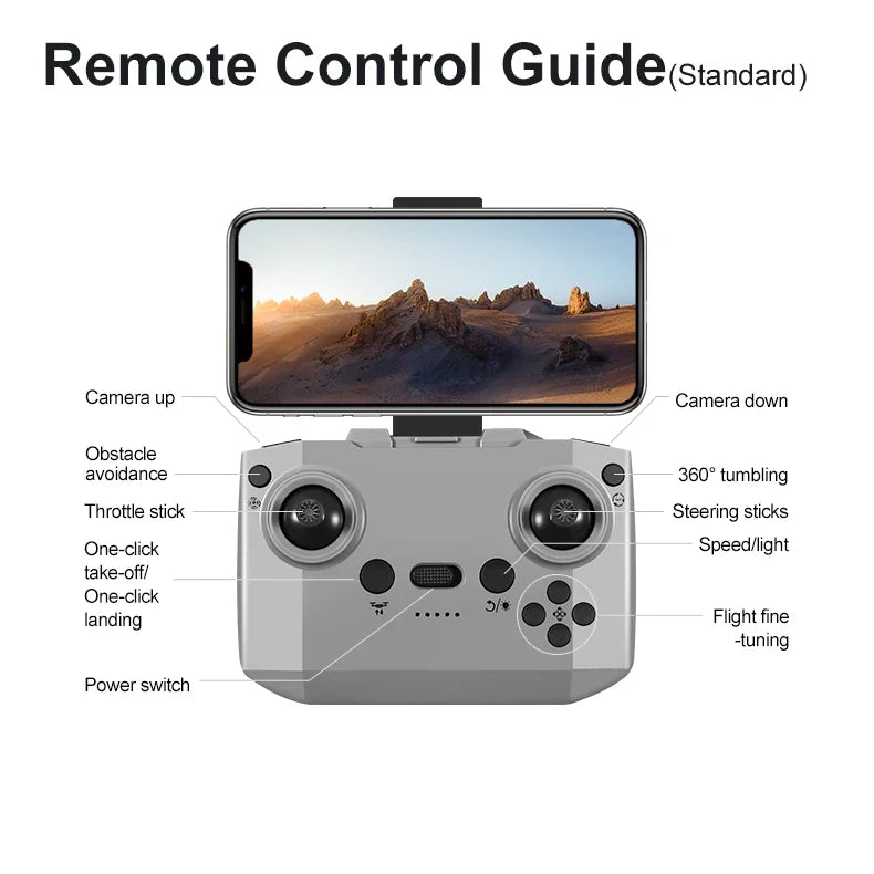 VIVO D18 Drone 8K Aerial HD Dual Camera Photography Intelligent Obstacle Avoidance Brushless Power 5G WIFI GPS Return VR Drone