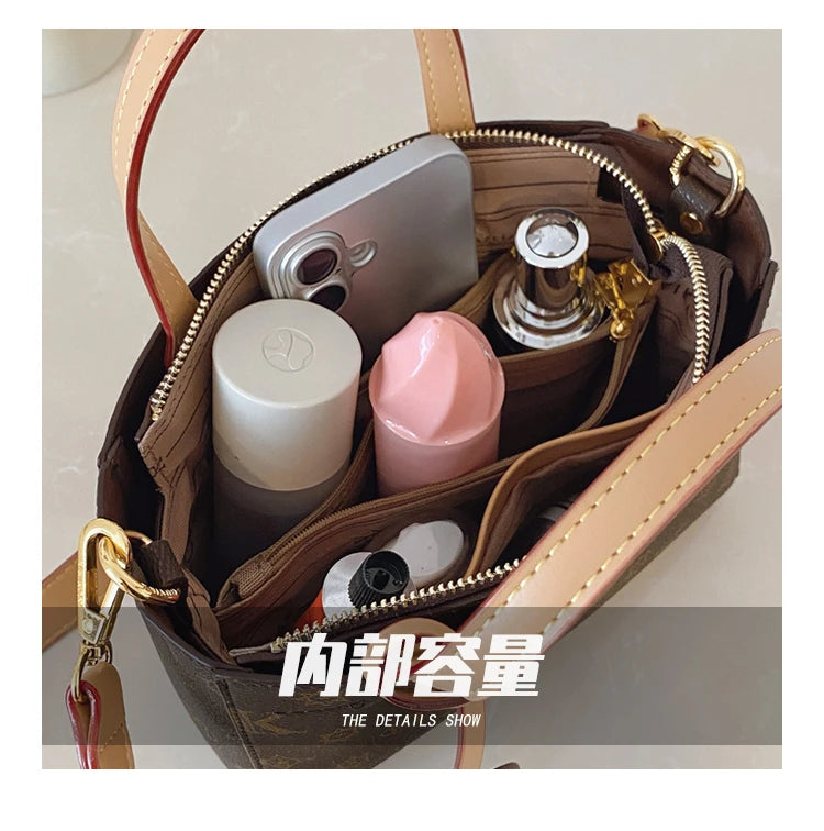 Classic Leather Tote Bag For Ladies, Shoulder Strap And Spacious, Elegant Popular Handbag By Luxury Brand For Women