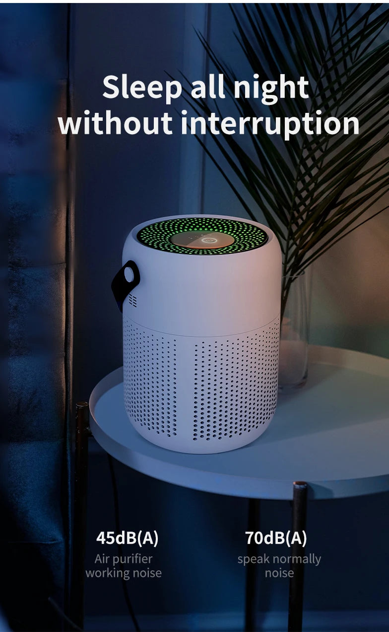 AP07 Air Purifier USB Negative Ions Generator Remover Formaldehyde for Home Portable Air Cleaner Perfume for Desktop Office