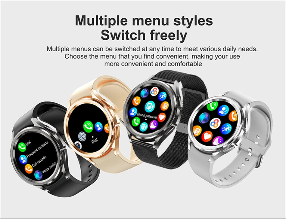 2025 New Watch 6 Classic Smartwatch Men GPS Sports Amoled Screen Heart Rate Waterproof Bluetooth Call Music Smart Watch Women