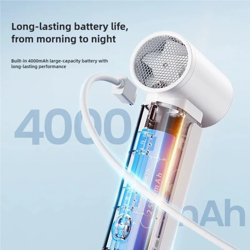 2025 New High Speed Portable Electric Fan USB Rechargeable 3 Speed Fan 4000mAh Outdoor Handheld Fan Mini Bladeless Fan