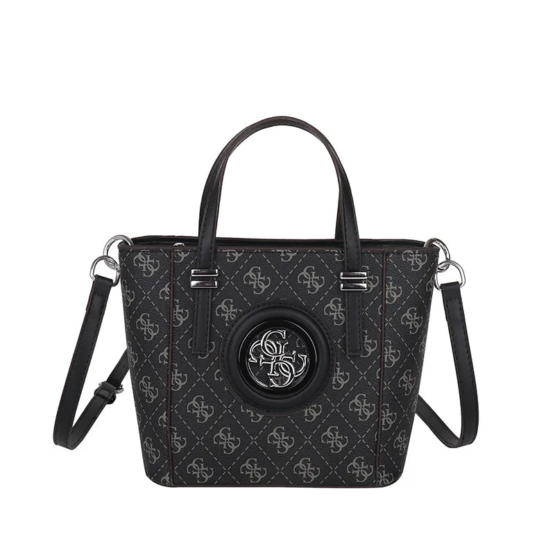 2025 Summer Women's Printed Letter Tote Bag, Large Capacity Shoulder & Crossbody Purse, Trendy Handheld Design for Everyday Use