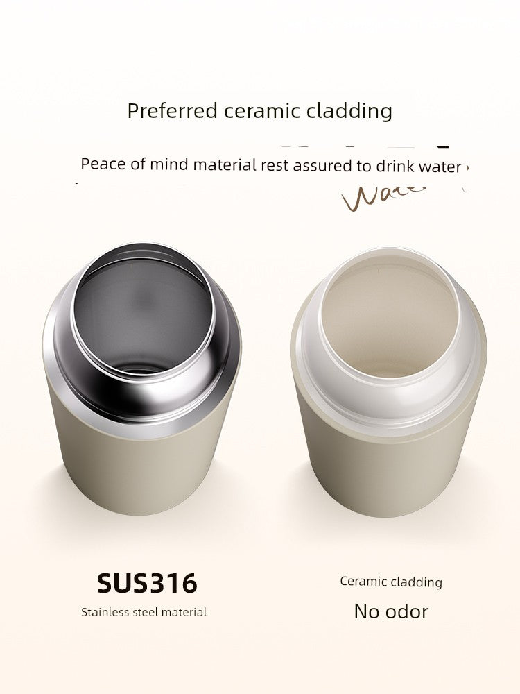 Vacuum Cup 2024 New Arrival Tea Water Separation Good-looking Tea Cup Men's Outdoor Tea Portable Quickly Open Stainless Steel Water Cup