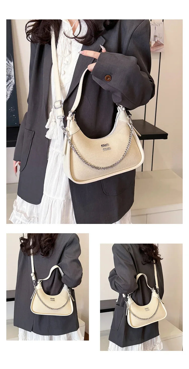 2025 EarlySpring New Simple and Casual Fashion Women's Armpit Handbag High-end and Trendy ShoulderBag for Style-conscious Ladies