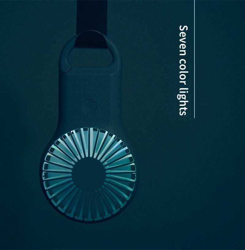 New handheld mini fan, silent high wind USB charging, outdoor hiking, creative gift for graduation season
