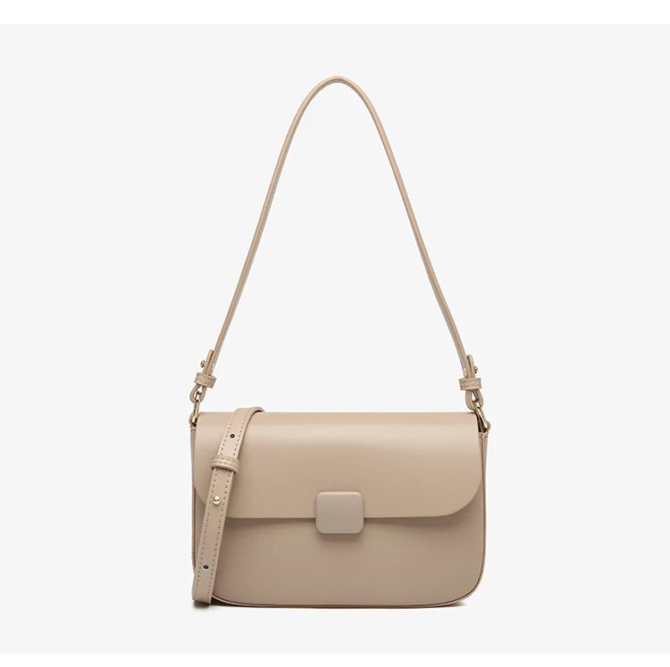 Luxury handbags female crossbody bags Tofu small square shoulder bag, Women bags new fashion 2025 genuine cowhide leather satchel